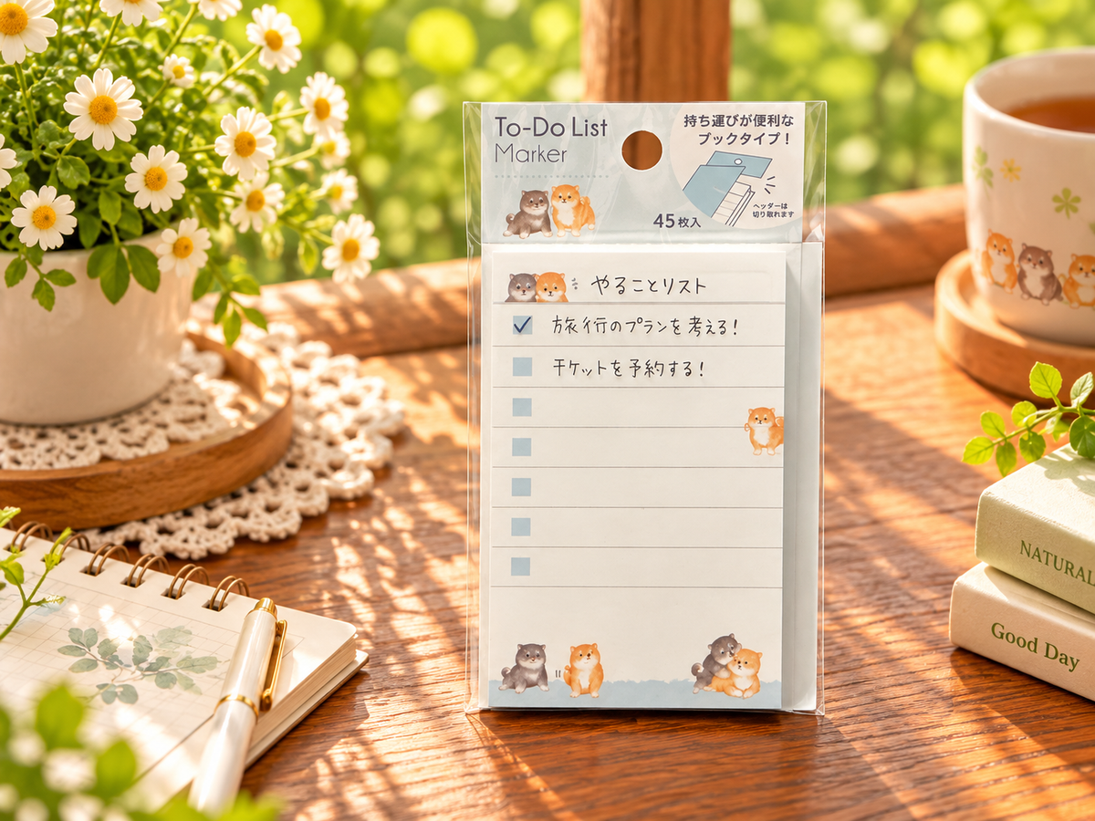 Cute Chubby Hamster To-Do List Sticky Note Marker – 45 Sheets