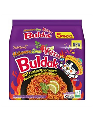 Samyang Hot Chicken Ramen – HABANERO LIME (5x135g)