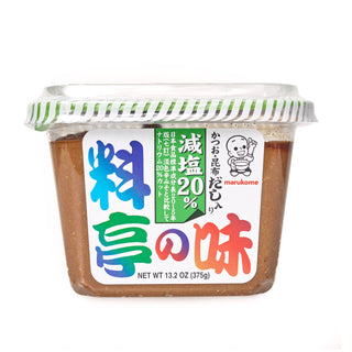 MARUKOME Ryotei no Aji Reduced Salt Miso with Dashi 375g