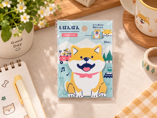 Cute Happy Shiba Dog Stand-Up Sticky Note Marker