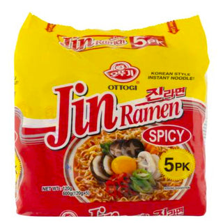 OTTOGI - JIN RAMEN SPICY MULTIPACK 5x120g