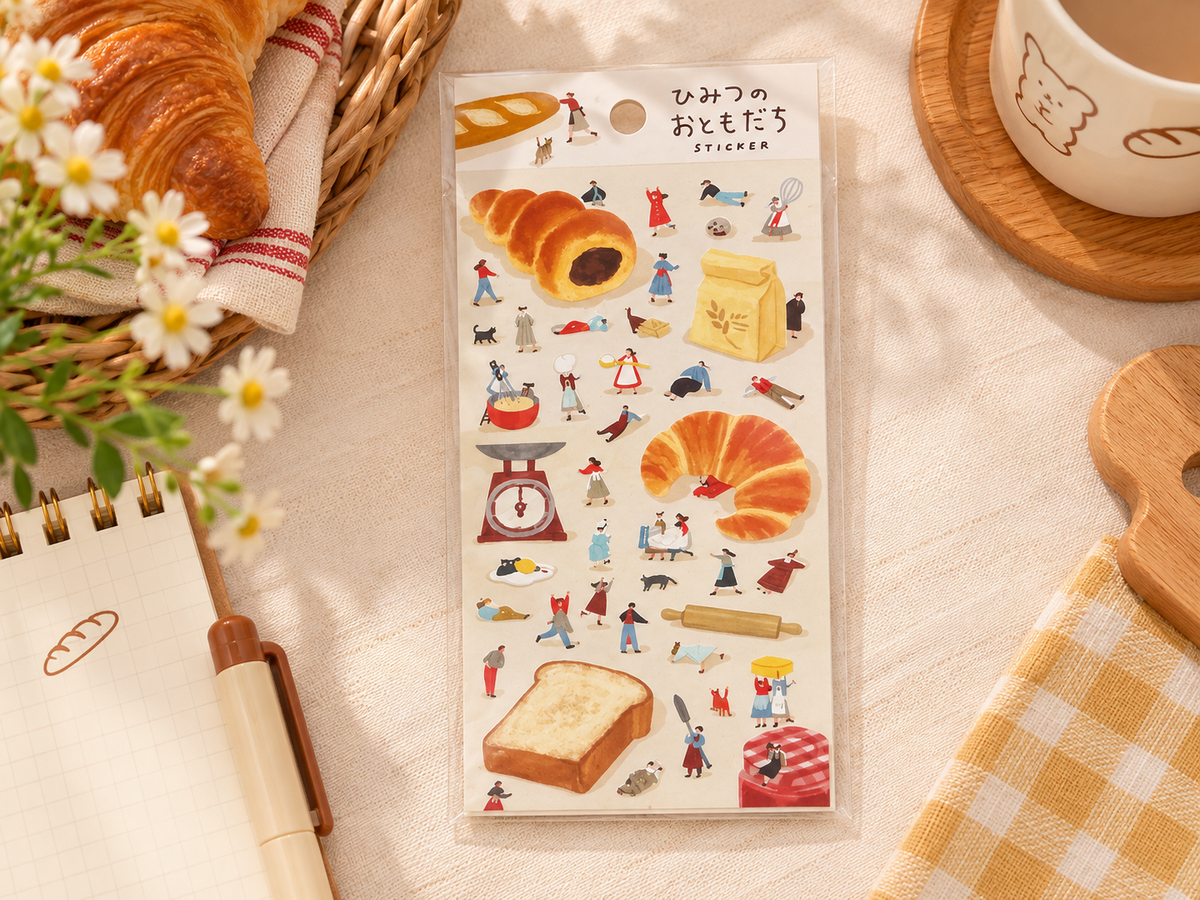 Cute Bakery Friends Decorative Sticker Sheet
