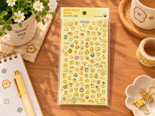 Cute Tiny Yellow Chick Decorative Sticker Sheet