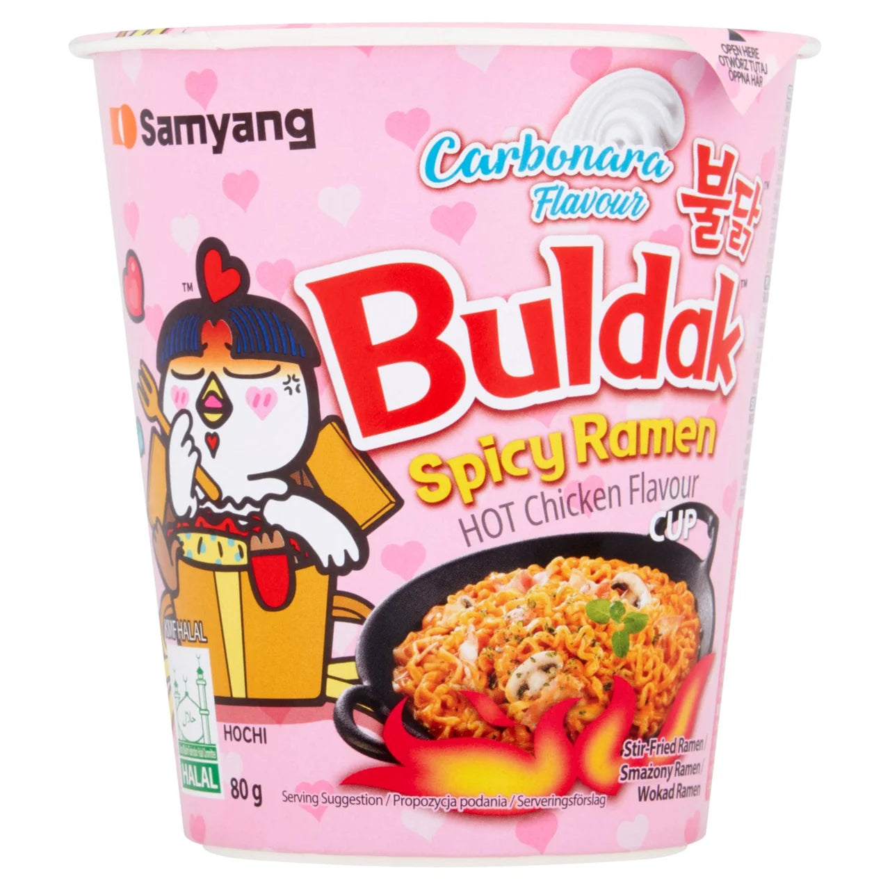 Samyang Buldak Carbonara Spicy Ramen Hot Chicken Flavour Cup 70g