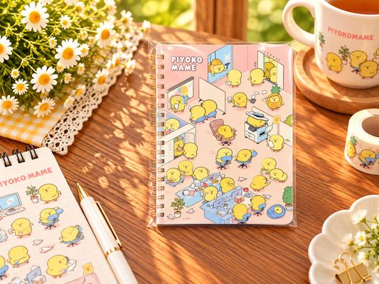 Cute Office Chicks Spiral Notebook