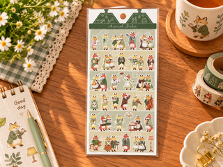 Elegant Fox Butler & Manor Decorative Sticker Sheet
