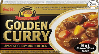 S&B Golden Curry Hot 12 serving 220g