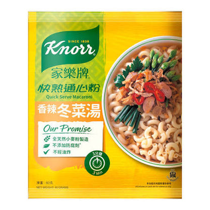 CN0570 Knorr Elbow Macaroni （Spicy Vege） 80g 家樂牌 快熟通心粉 香辣冬菜湯