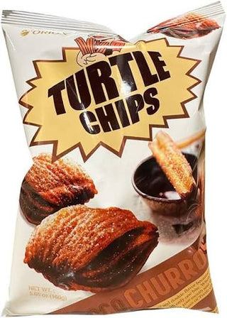 Orion turtle chips chocolate churros