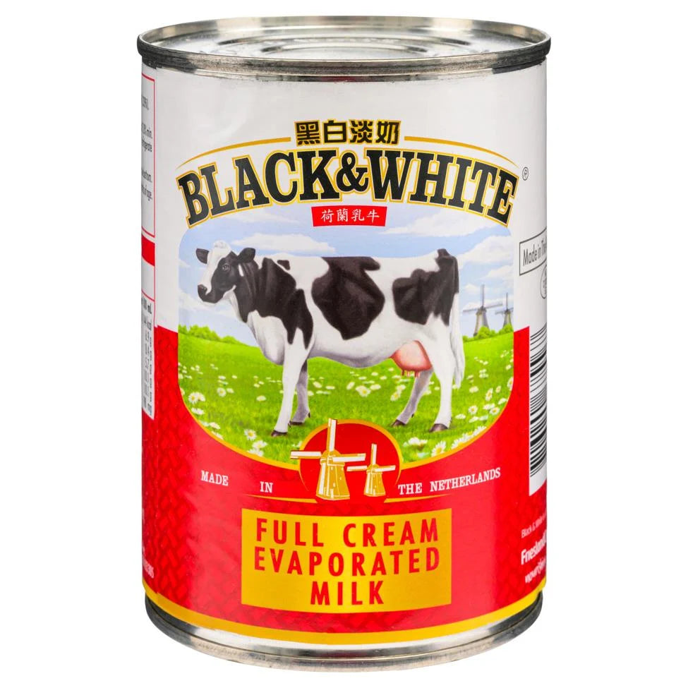 Black & White full cream evaporated milk