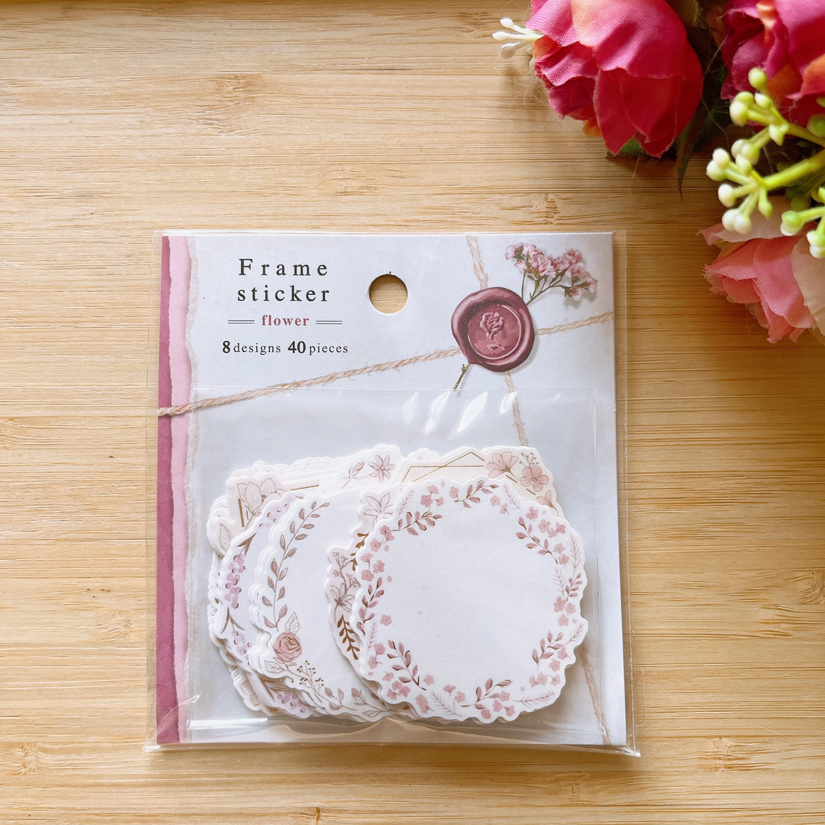 Floral Frame Decoration Sticker Pack