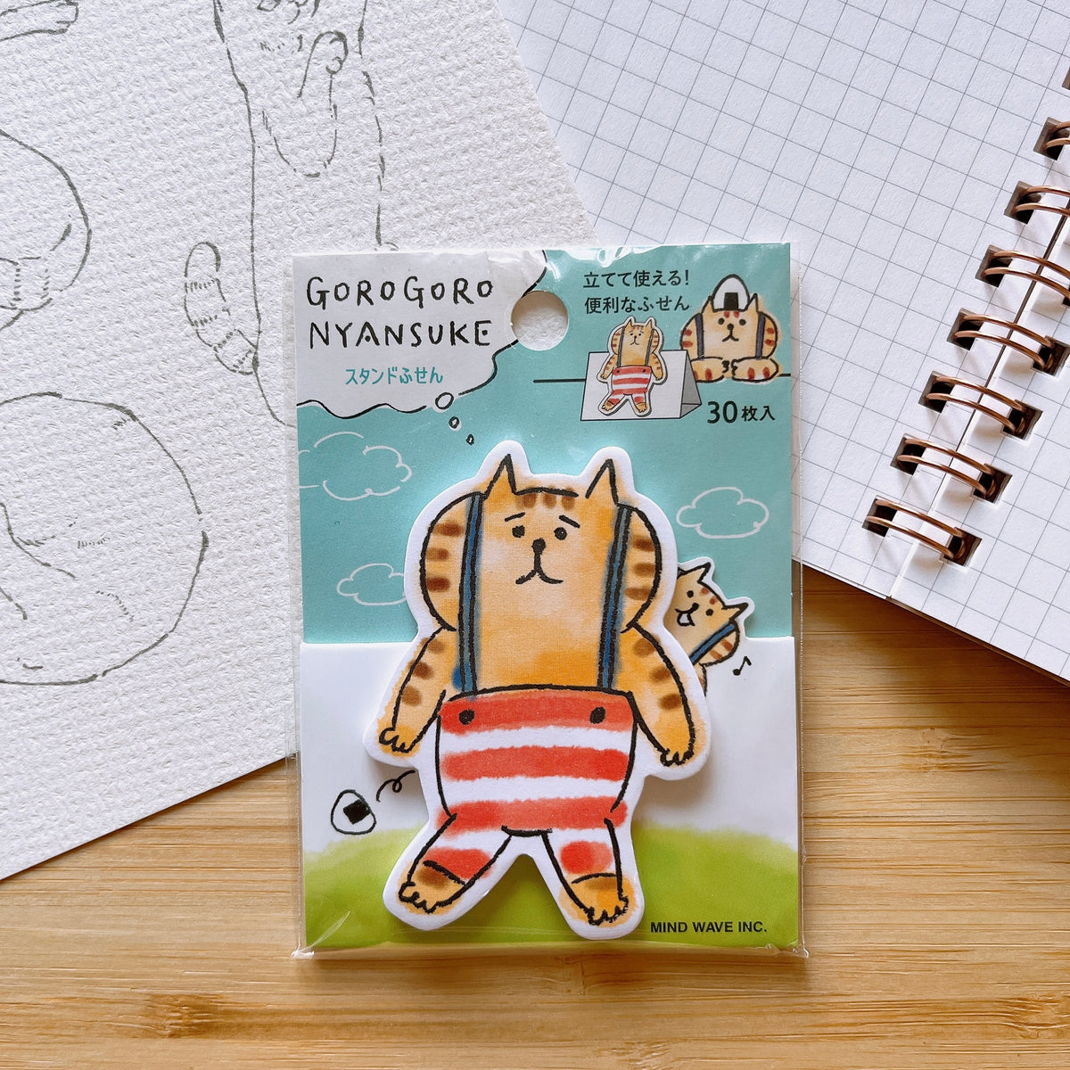GOROGORO NYANSUKE Stand-Up Sticky Note Marker