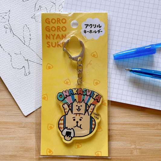 GOROGORO NYANSUKE “OMAKASUITA” Acrylic Keychain – 10.5 cm