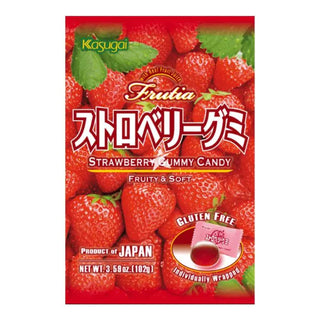 Kasugai 100 Fruits Gummy Strawberry 102g