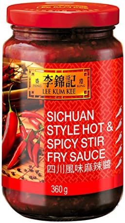 LKK Sichuan Style Hot & Spicy Stir-Fry Sauce 360g jar