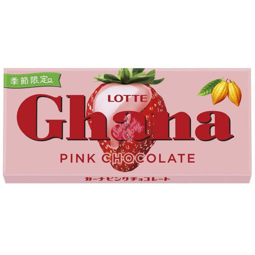 Lotte Ghana Pink Chocolate Strawberry 45g