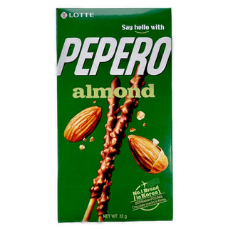 Lotte Pepero Chocolate & Biscuit Stick - Almond Flavour 32g