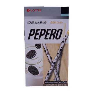 Lotte Pepero Chocolate & Biscuit Stick - White Cookie 32g