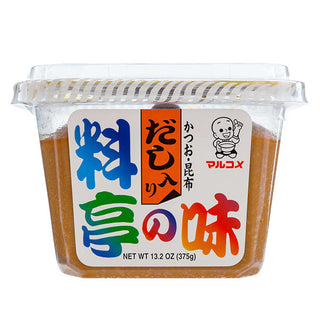 MARUKOME Ryotei no Aji Medium Red Miso with Dashi 375g