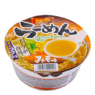 Menraku Cup Ramen Miso Flavour 90.9g