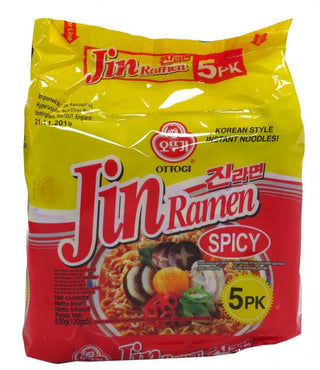 Ottogi Jin Ramen Hot 600g (5x120g)