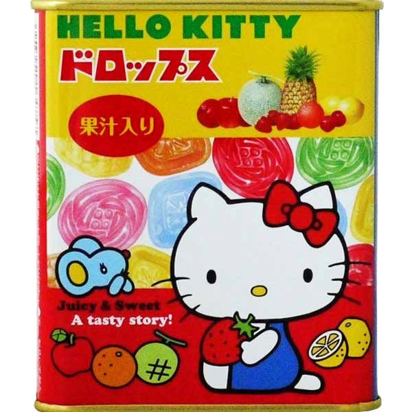 SAKUMA Hello Kitty Fruit Drops in a Tin 75g