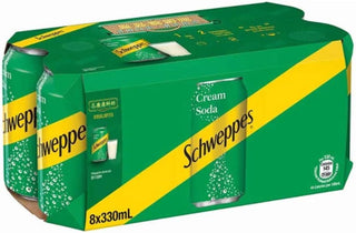 Schweppes Cream Soda 8x330ml tin