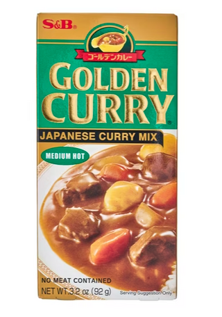 S&B Golden Curry Japanese Curry Mix - Medium Hot (92g)